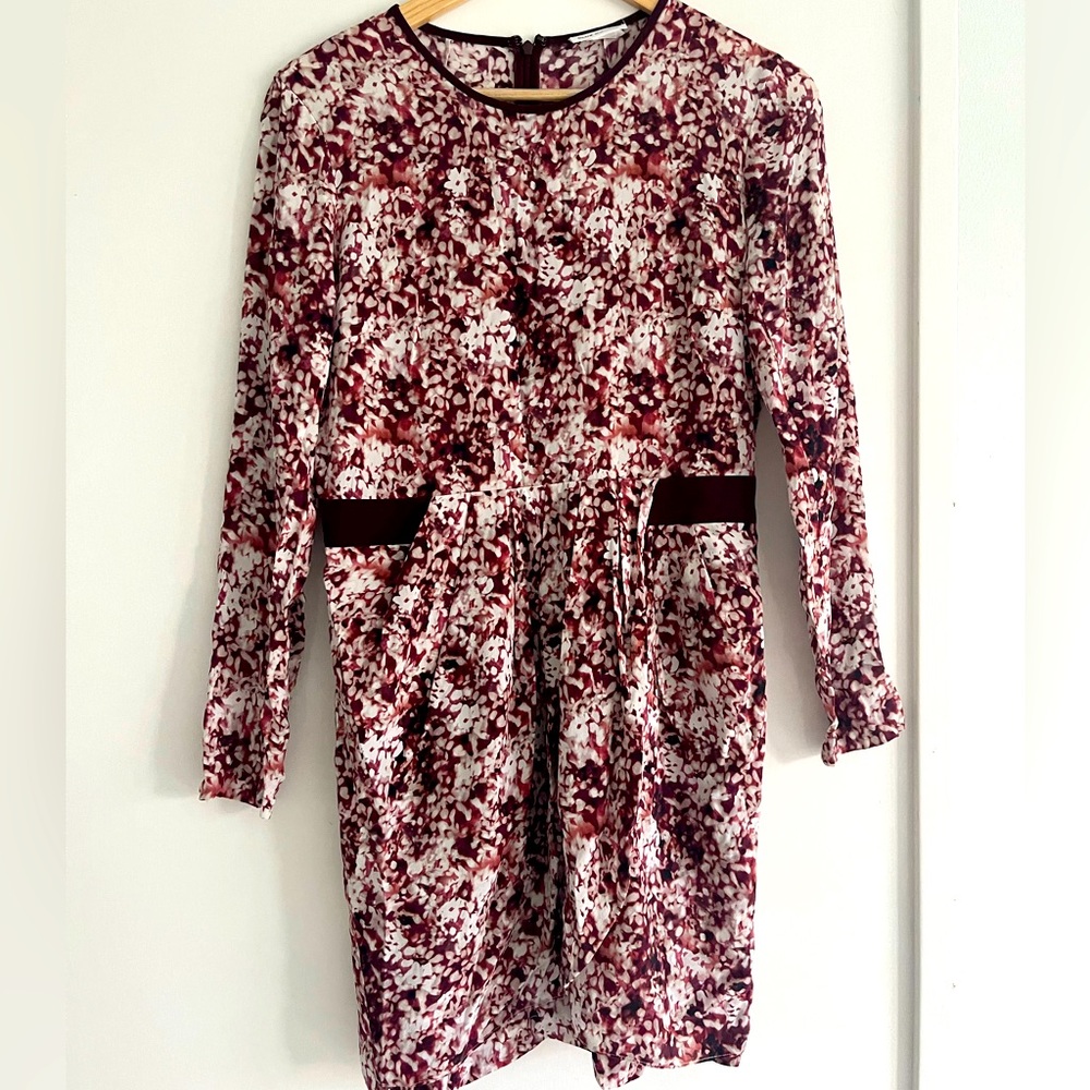 Club Monaco faux wrap tulip dress